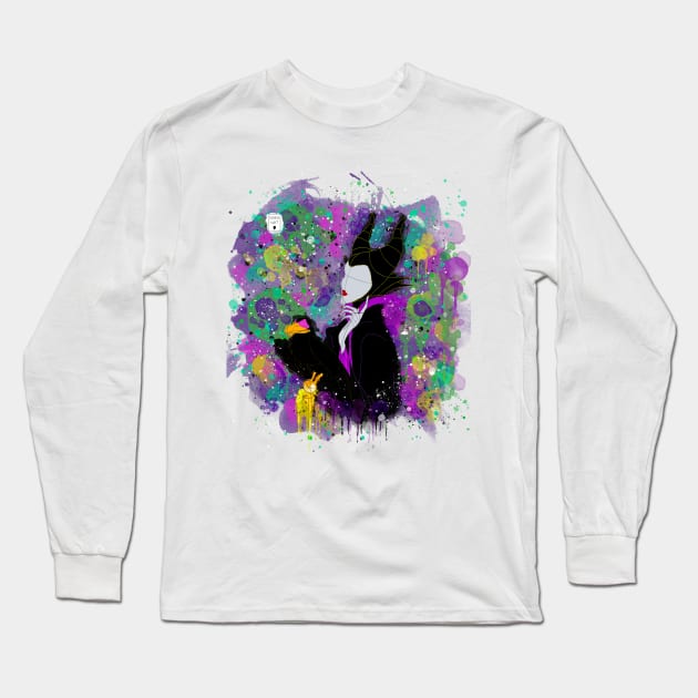 malefica Long Sleeve T-Shirt by kakunat